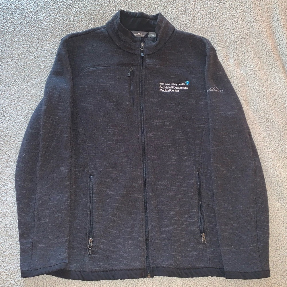 Eddie Bauer Full Zip Jacket XXL Like New Black